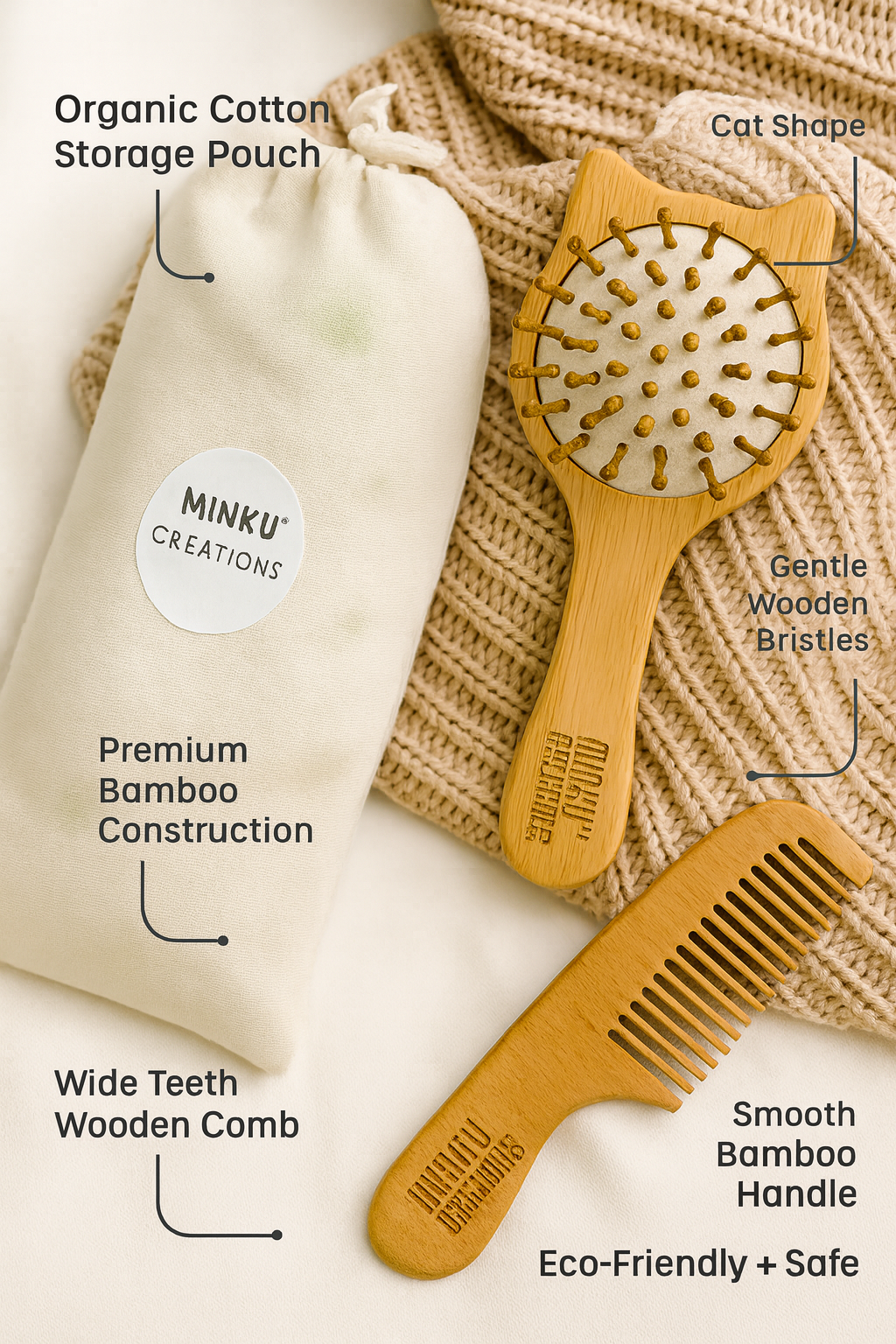 KitMik Baby Hair Brush & Comb for Newborns, Infants & Toddlers - Image 5